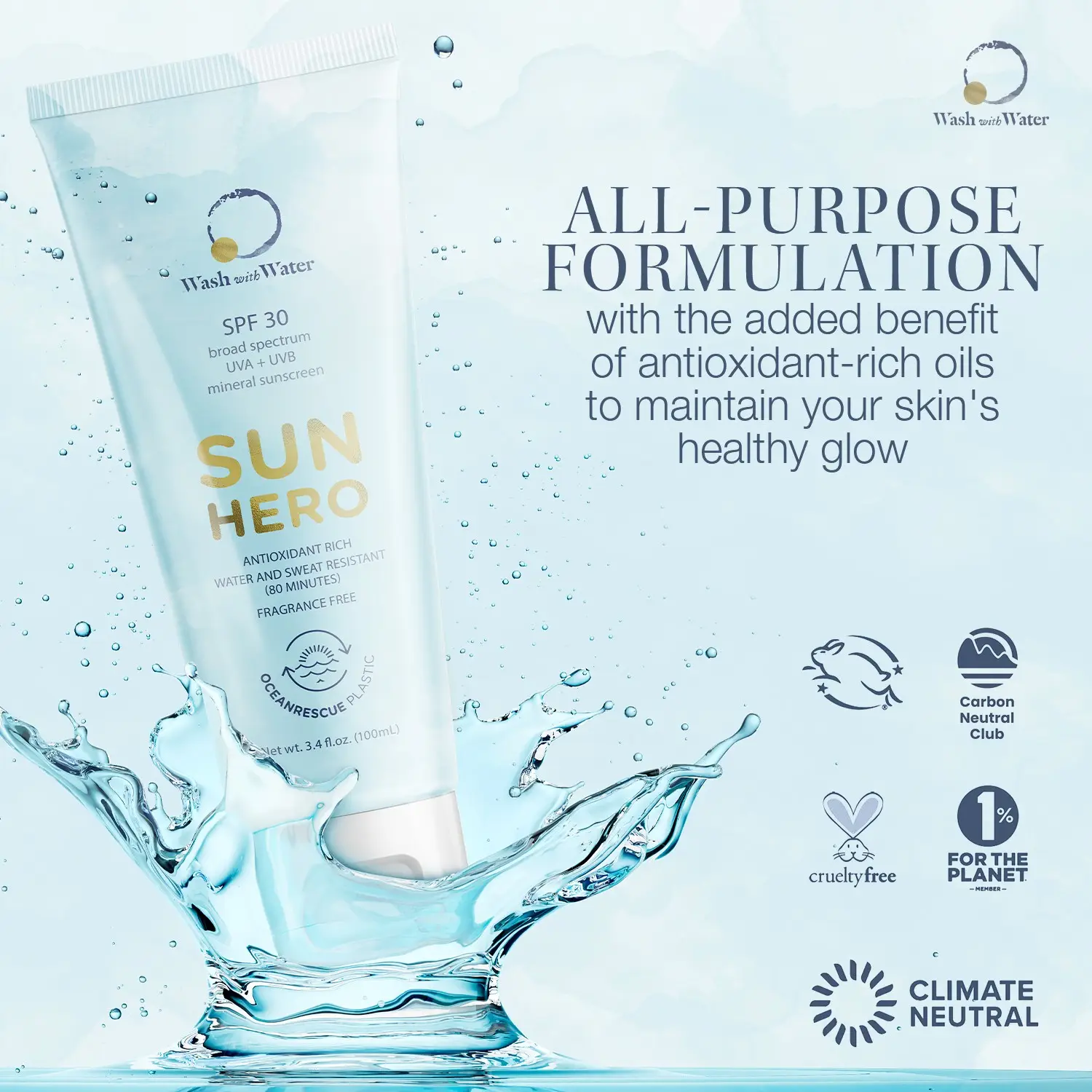 Wash with Water SUN HERO SPF 30 08